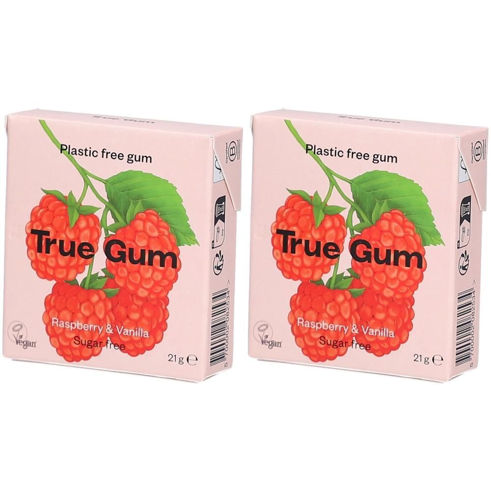 True Gum - Himbeere & Vanille, 21g 2x 2x21 g