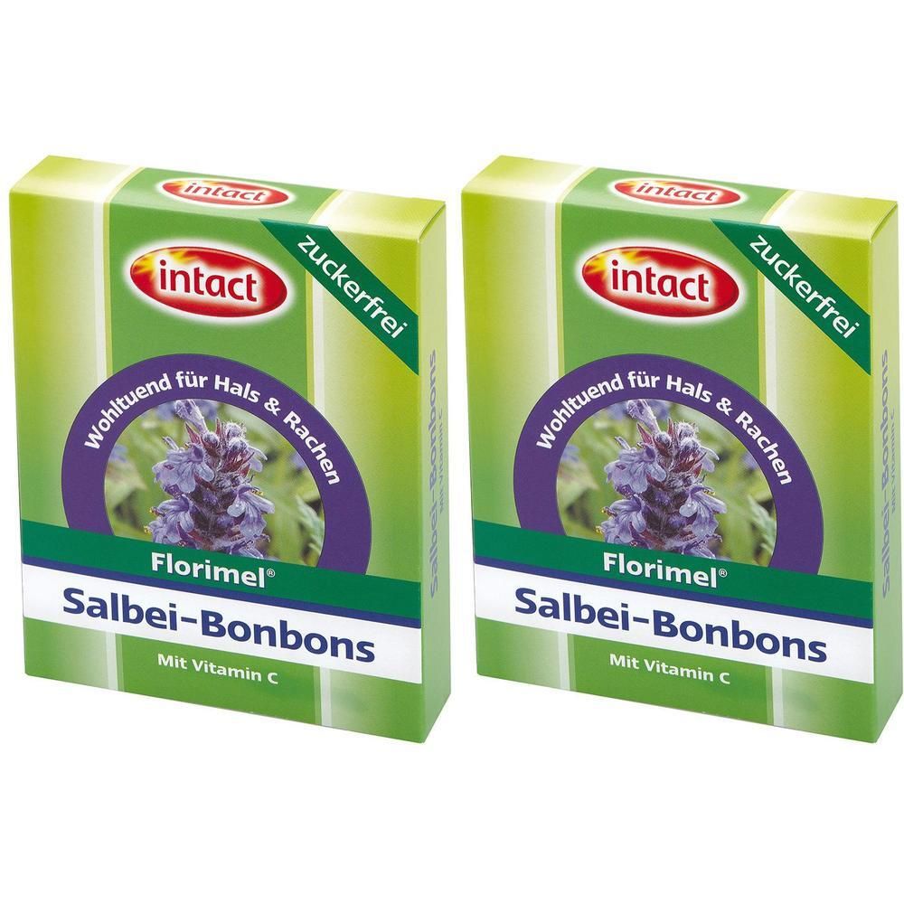 Florimel Salbeibonbons m.Vitamin C zuckerfrei 2x 2x40 g Bonbons