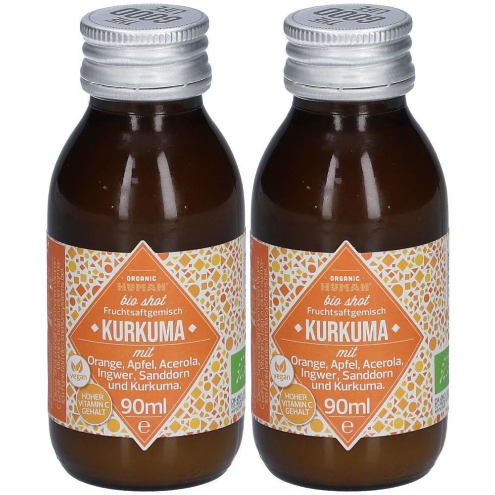 Organic Human Shot - Kurkuma, 90 ml Bio 2x 2x90