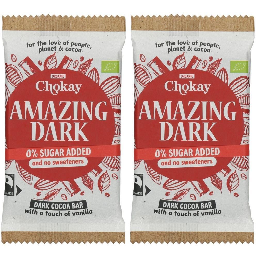 Chokay - Bar Amazing Dark FairTrade, 70g 2x 2x70 g