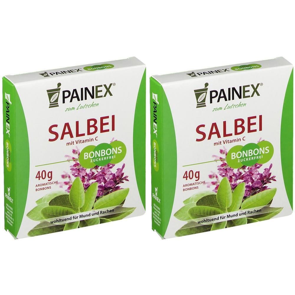Salbei Bonbons mit Vitamin C Painex 2x 2x40 g
