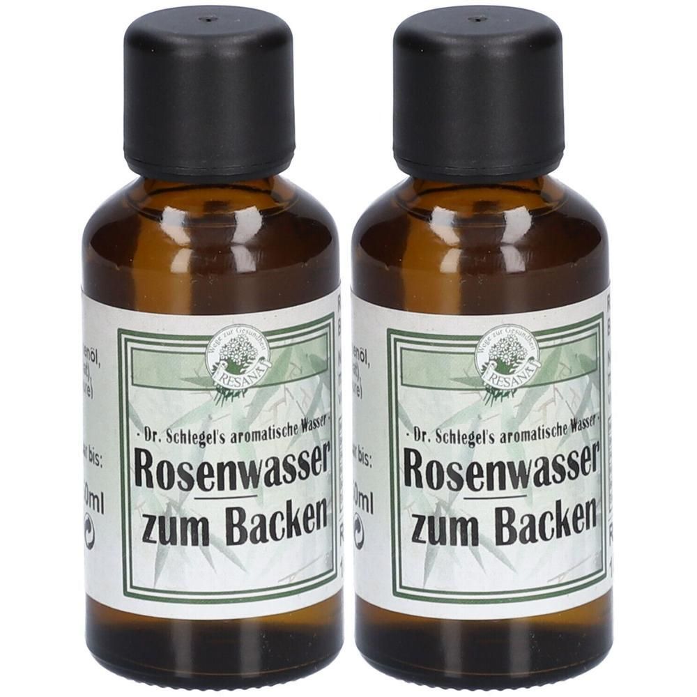 Rosenwasser zum Backen Dr.Schlegel 2x 2x50 ml Flüssigkeit