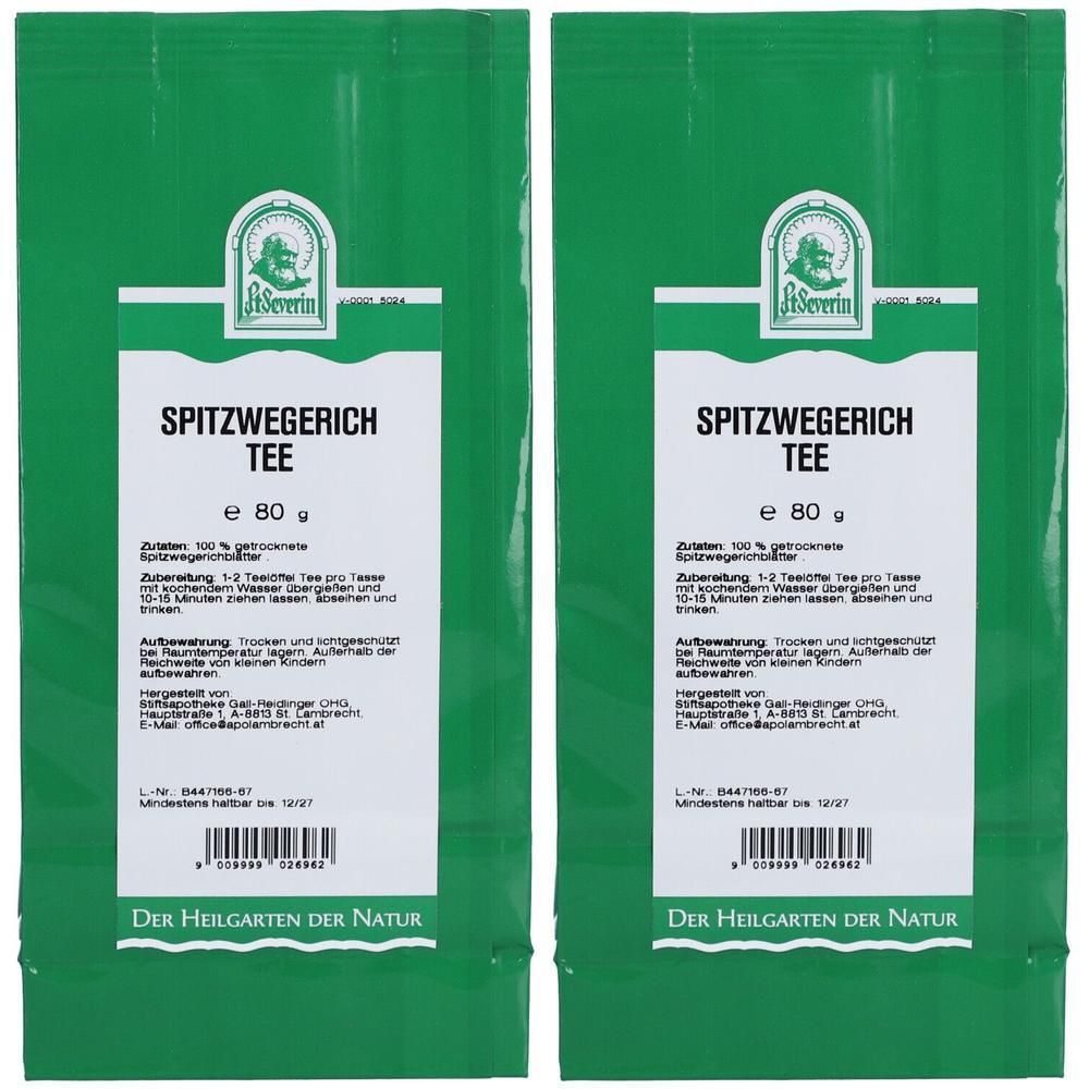Spitzwegerich TEE 2x 2x80 g Tee