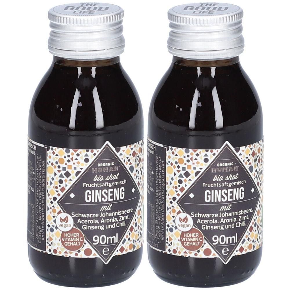 Organic Human Shot - Ginseng, 90ml Bio 2x 2x90 ml Flüssigkeit