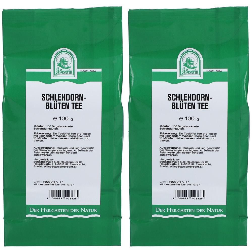Schlehdornblüten Tee 2x 2x100 g