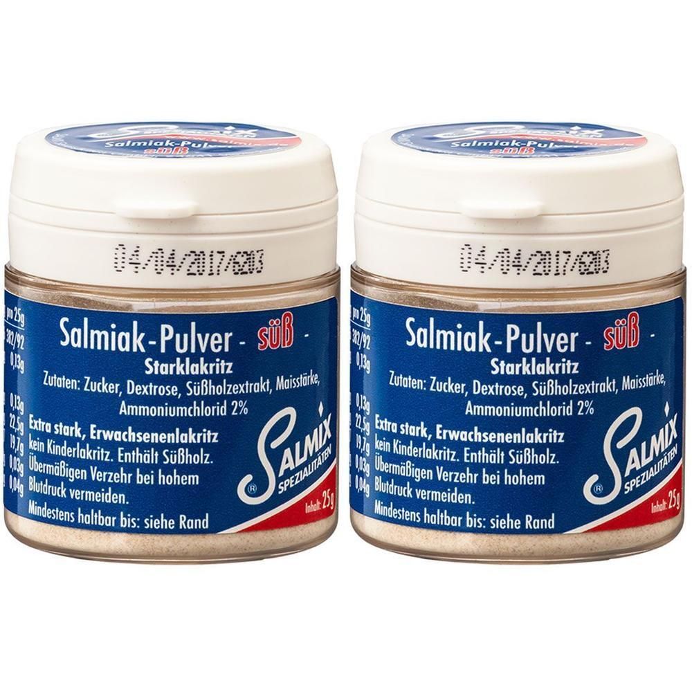 Salmix Salmiakpulver süß 2x 2x25 g Pulver