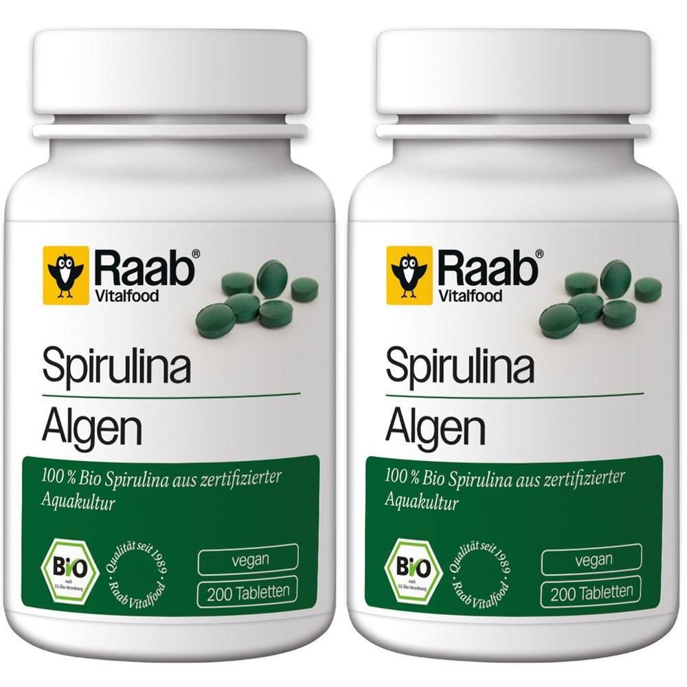 Raab Vitalfood Spirulina Bio Tabletten 2x 2x200 St