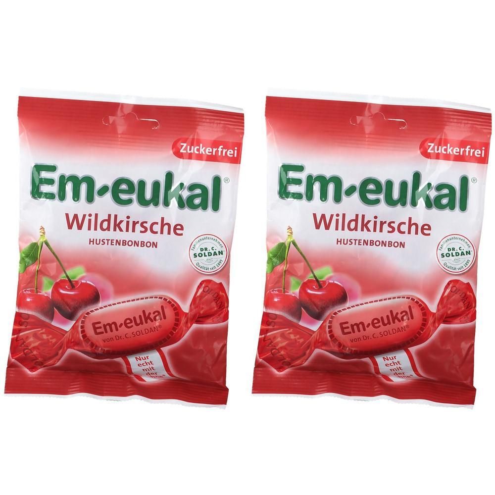 Em-Eukal Bonbons Wildkirsche zuckerfrei 2x 2x75 g