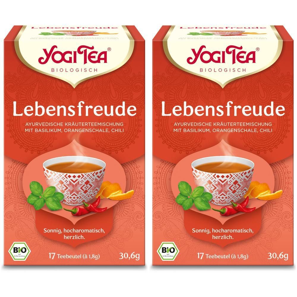Yogi TEA Lebensfreude Bio Filterbeutel 2x 2x17x1,8 g
