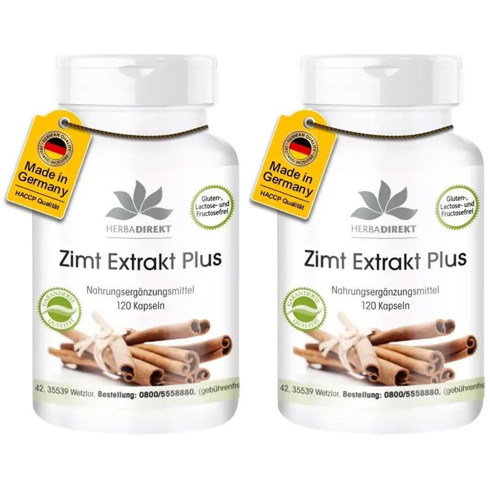 Zimt Extrakt Plus Kapseln 2x 2x120 St