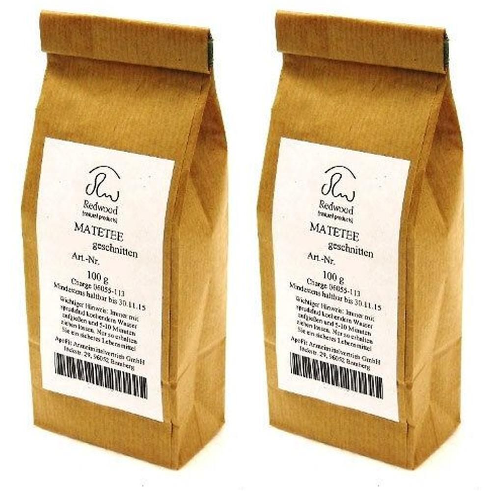Mateblätter grün Matetee 2x 2x100 g Tee