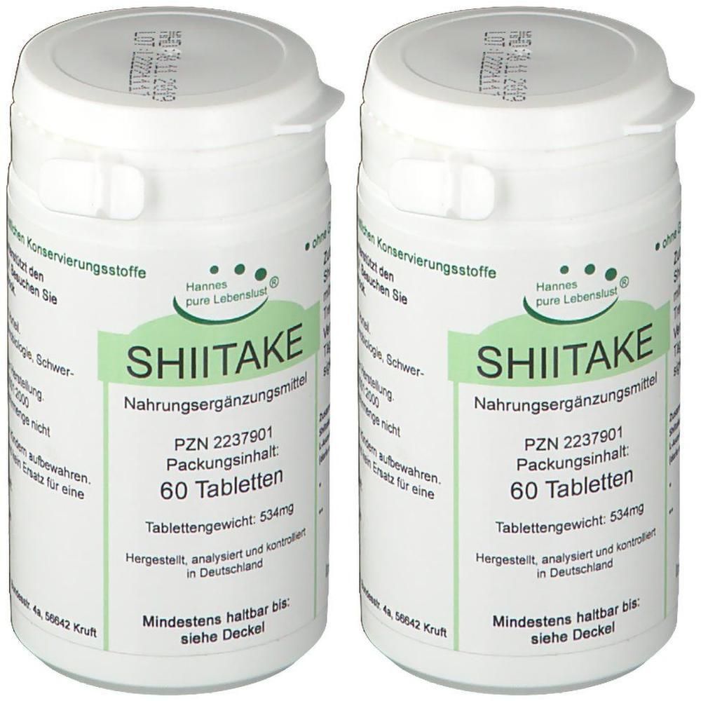 Shitake Tabletten 2x 2x60 St