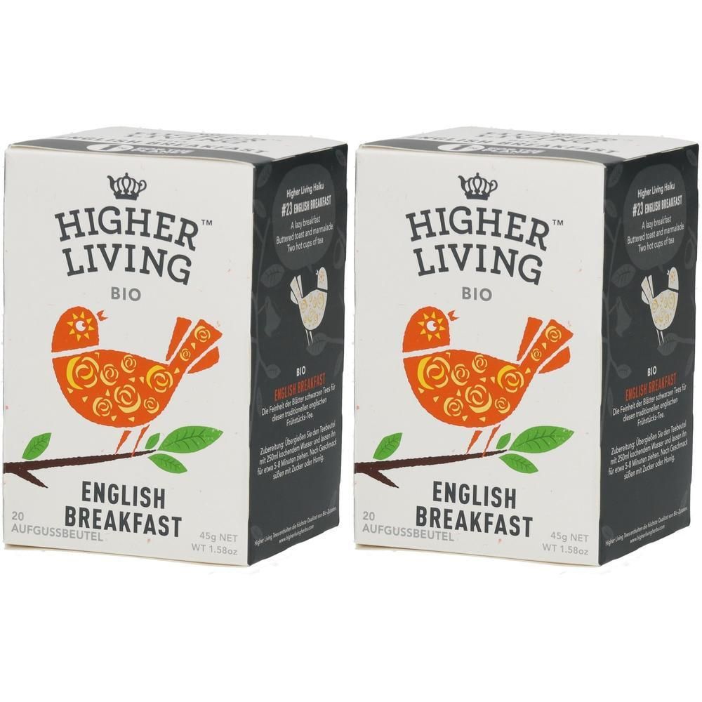 Higher Living - English Breakfast 2x 2x45 g