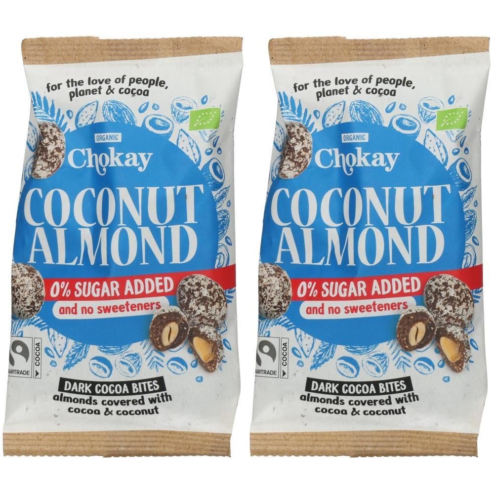 Chokay - Bites Coconut Almond FairTrade, 85g 2x 2x85 g