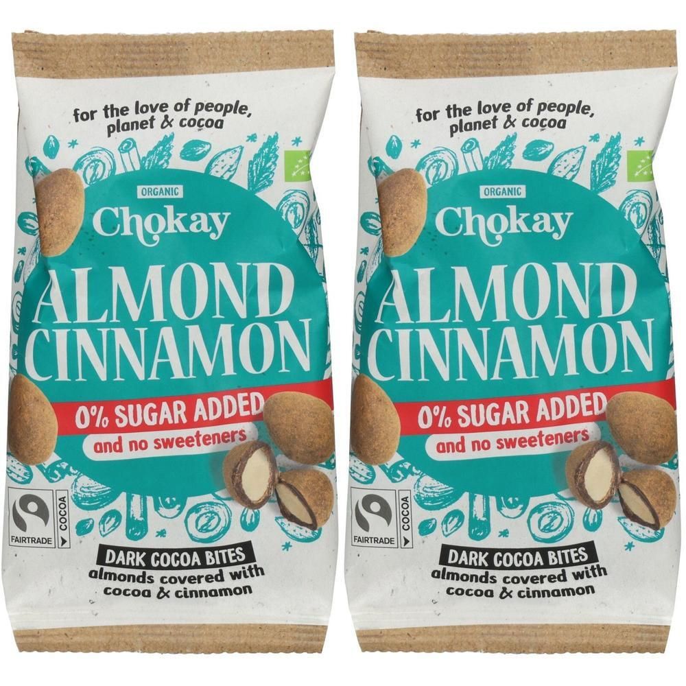 Chokay - Bites Almond Cinnamon FairTrade, 85g 2x 2x85 g