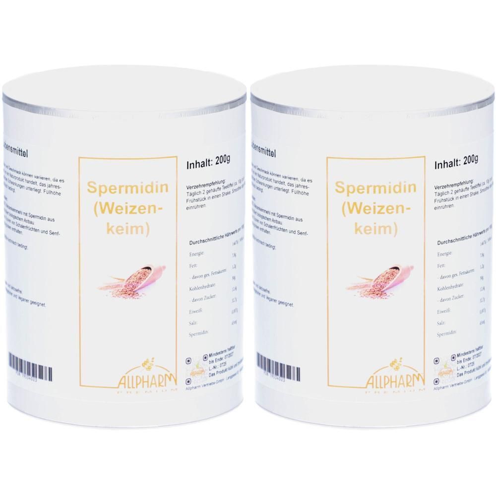 Spermidin Weizenkeim Allpharm Premium Plv.z.Einn. 2x 2x200 g PUE new