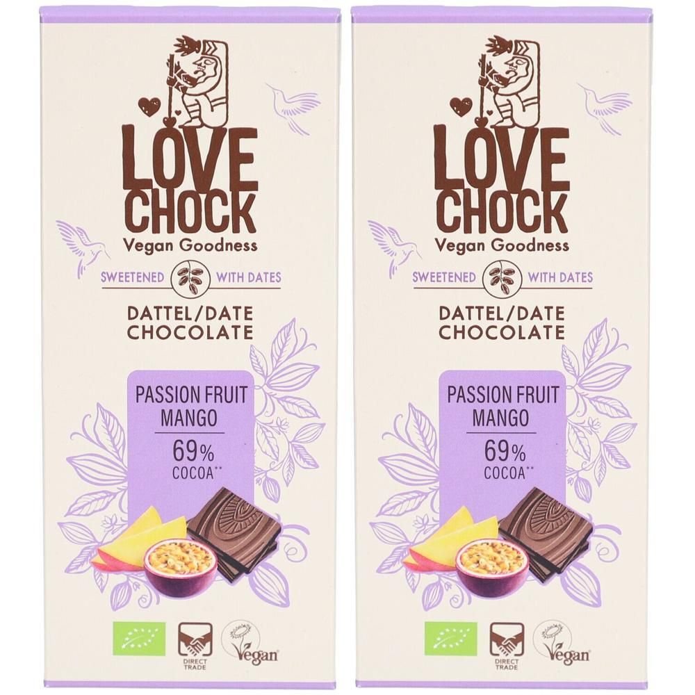 Lovechock Date Chocolate Passionfruit 2x 2x70 g