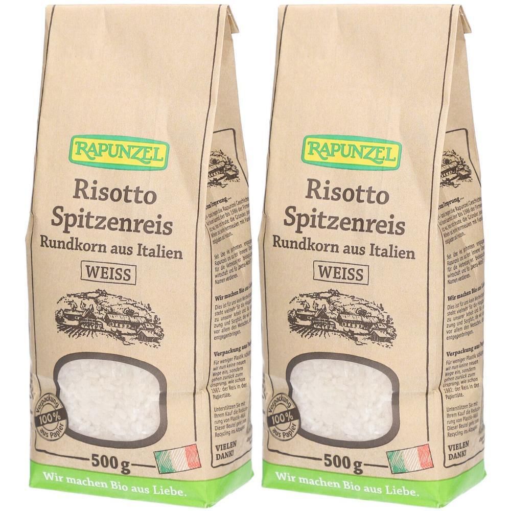 Rapunzel Risotto Rundkorn Spitzenreis 'Ribe' weiß 2x 2x500 g