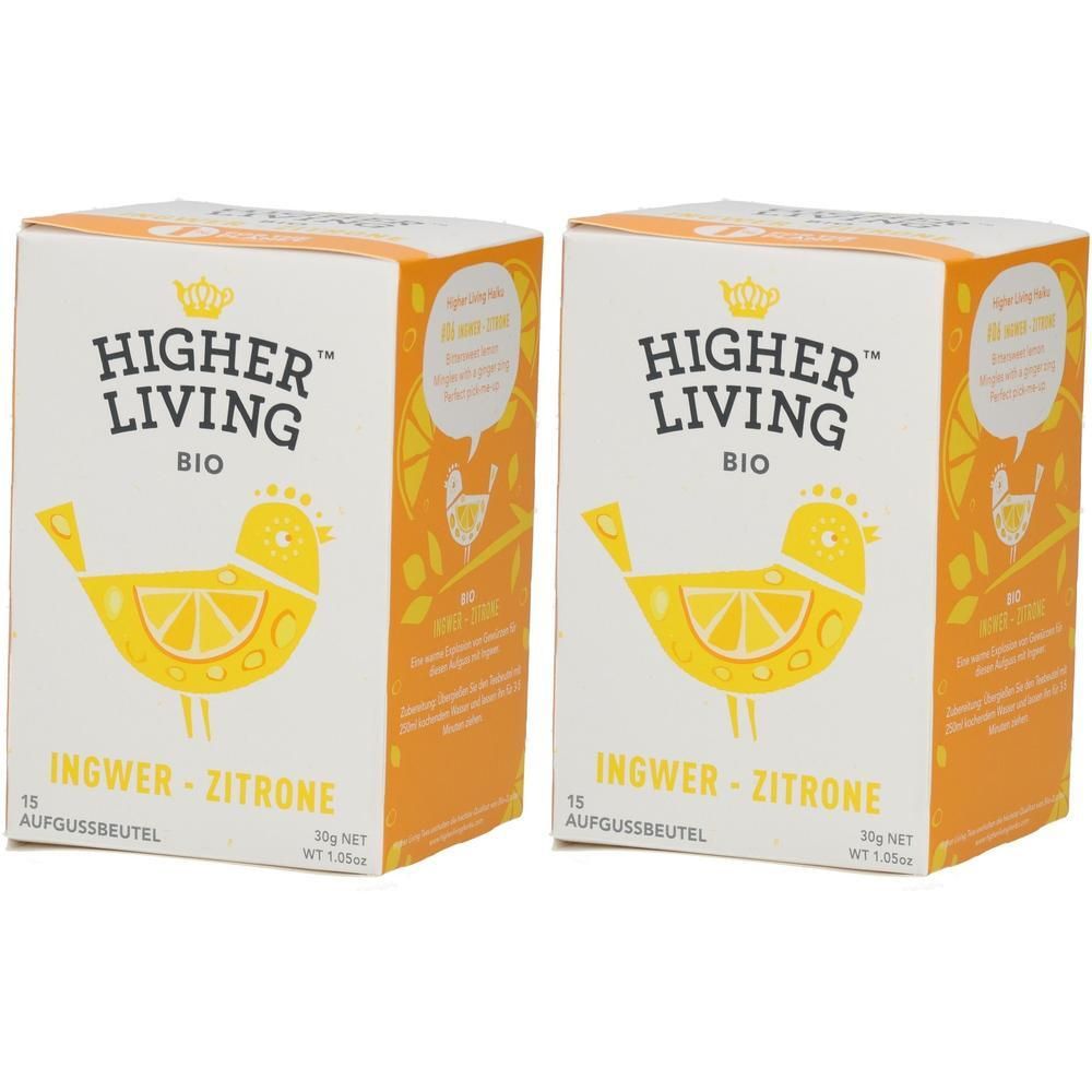 Higher Living - Ingwer-Zitrone 2x 2x30 g
