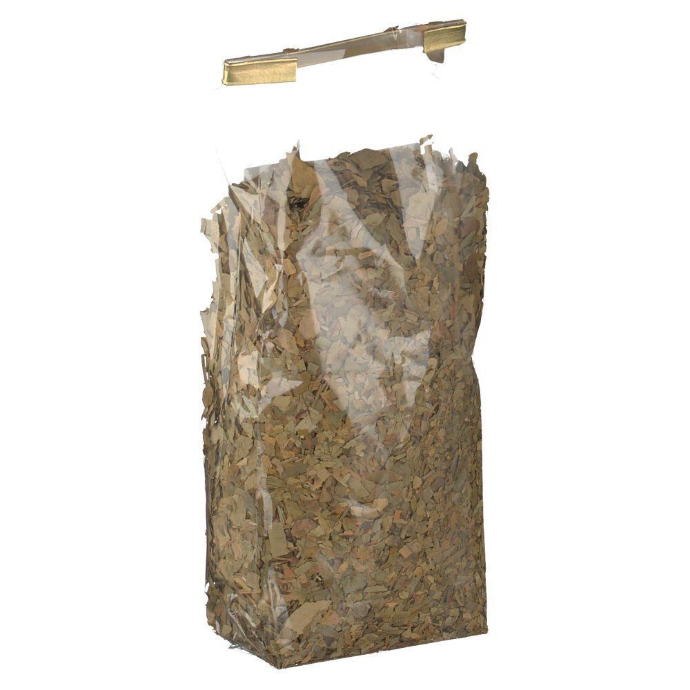 Ein Beutel Ginkgo-Blättertee, 100g, von der Seite gezeigt.