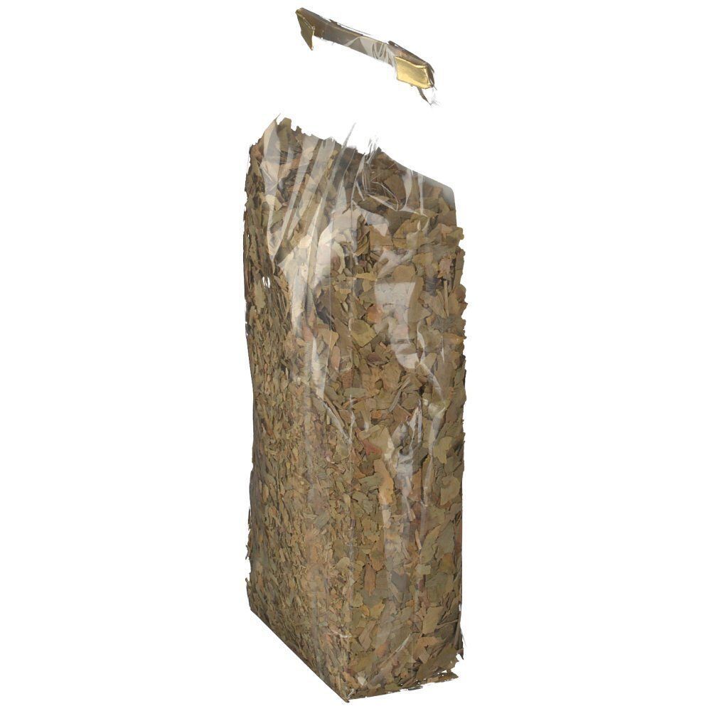 Ein Beutel Ginkgo-Blättertee, 100g, von der Seite gezeigt.