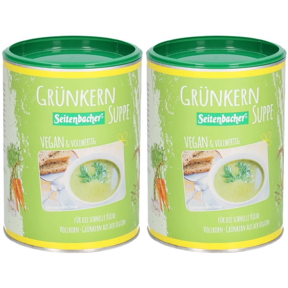 Seitenbacher Buchener Grünkern Suppe 2x 2x500 g