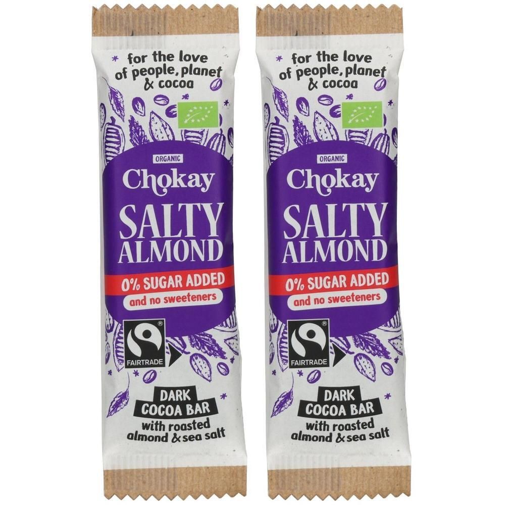 Chokay - Snackbar Salty Almond FairTrade, 30g 2x 2x30 g Riegel