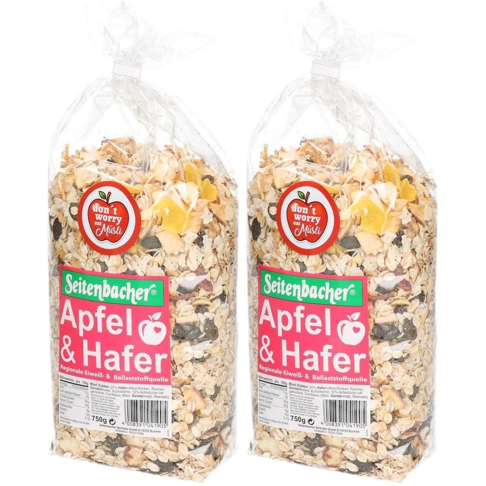 Seitenbacher Sb.-Apfel-Hafer Müsli 2x 2x750 g