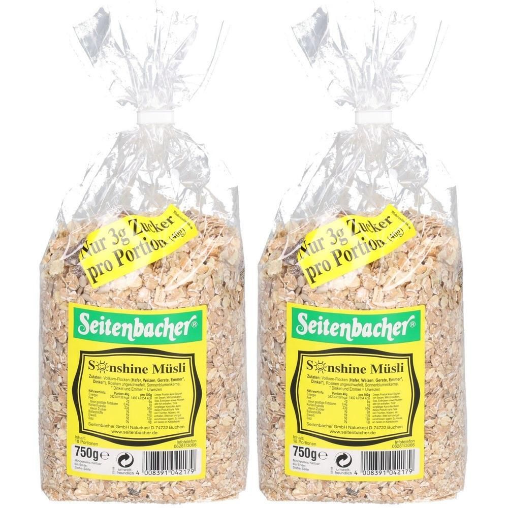 Seitenbacher Sb.- sunshine Müsli 2x 2x750 g