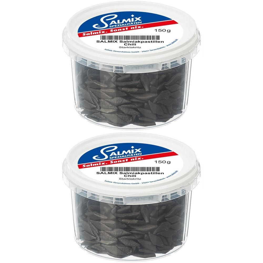 Salmix Salmiakpastillen Chili 2x 2x150 g Pastillen
