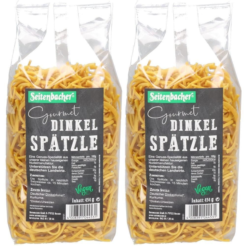 Seitenbacher Dinkel Naturkost Spätzle 2x 2x454 g