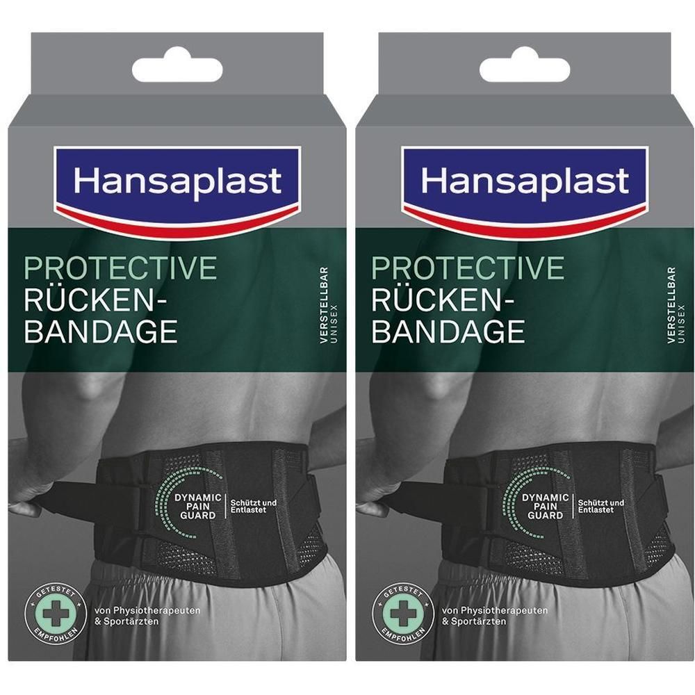 Hansaplast Rücken-Bandage verstellbar 82-118 cm 2x 2x1 St Bandage(s)