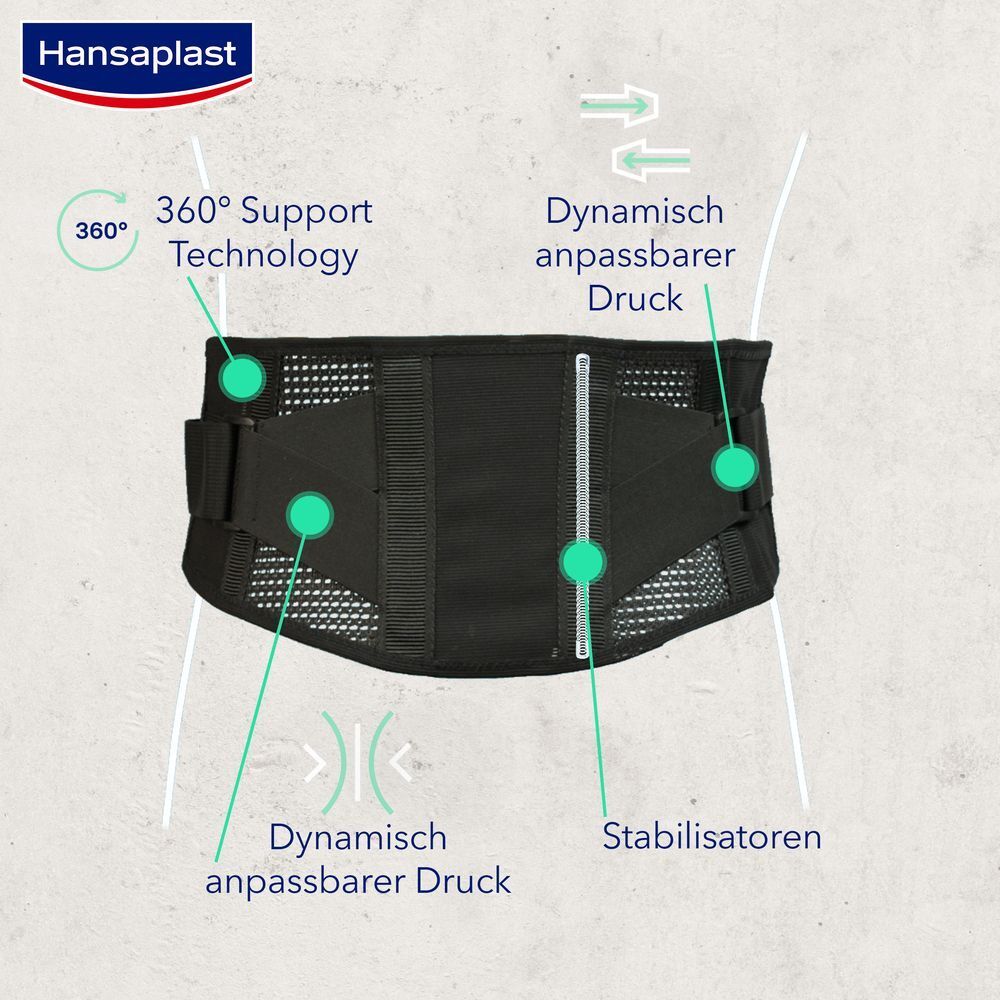 Hansaplast Protective Rückenbandage verstellbar| Schützende & entlastende Bandage für den Rücken | Sportbandage