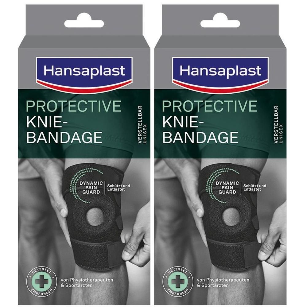 Hansaplast Knie-Bandage verstellbar 2x 2x1 St Bandage(s)