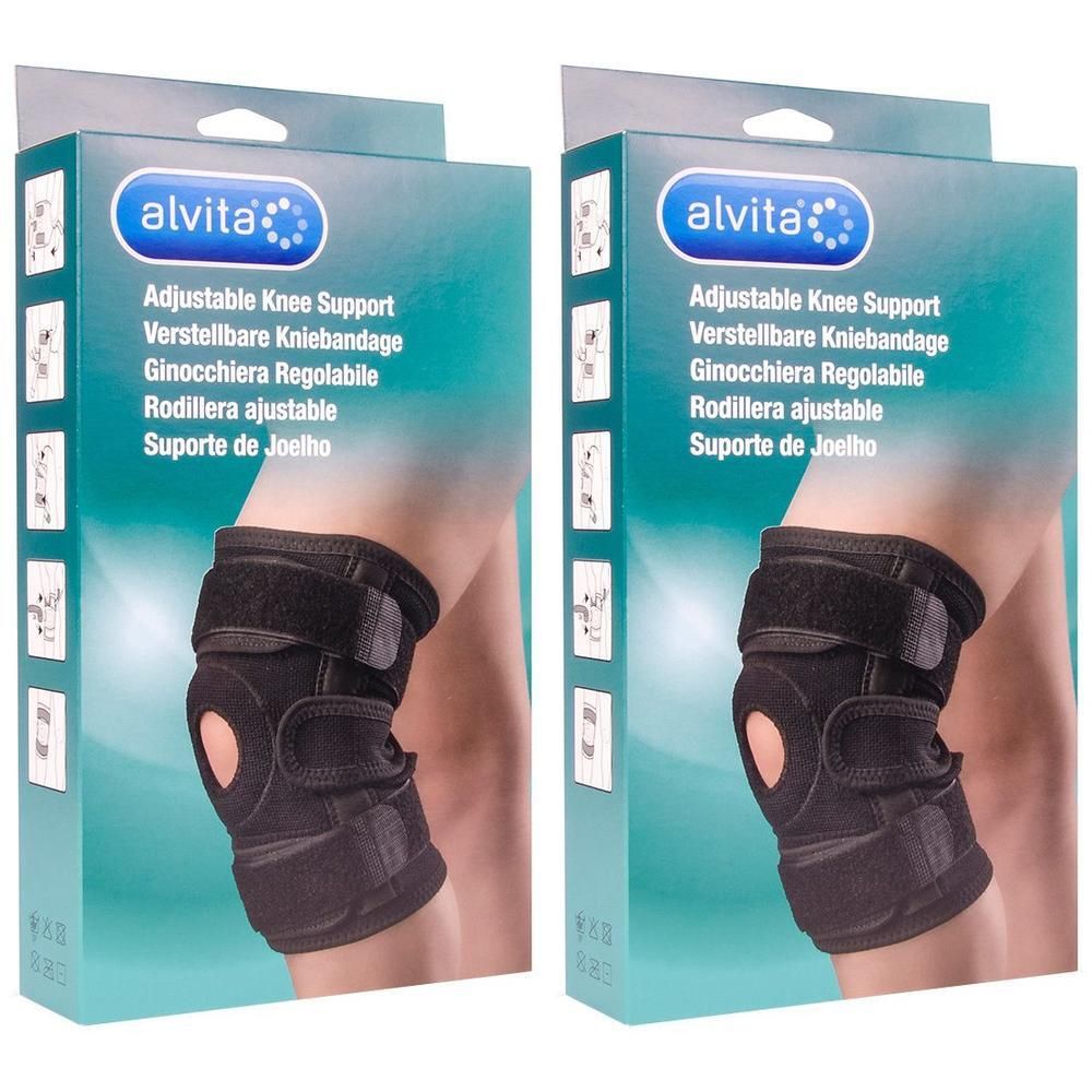 Alvita Kniebandage 2x 2x1 St Bandage(s)