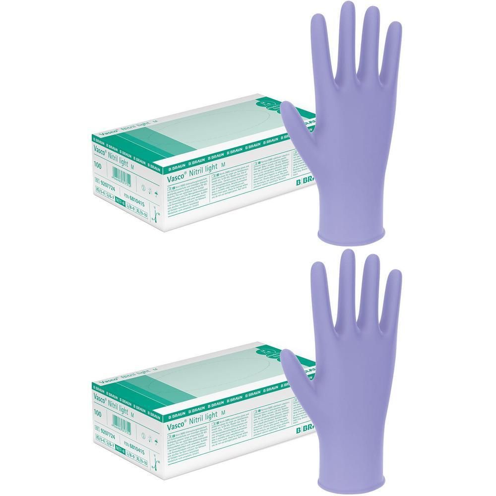 Vasco Nitril light Untersuchungshandschuhe M 2x 2x100 St Handschuhe