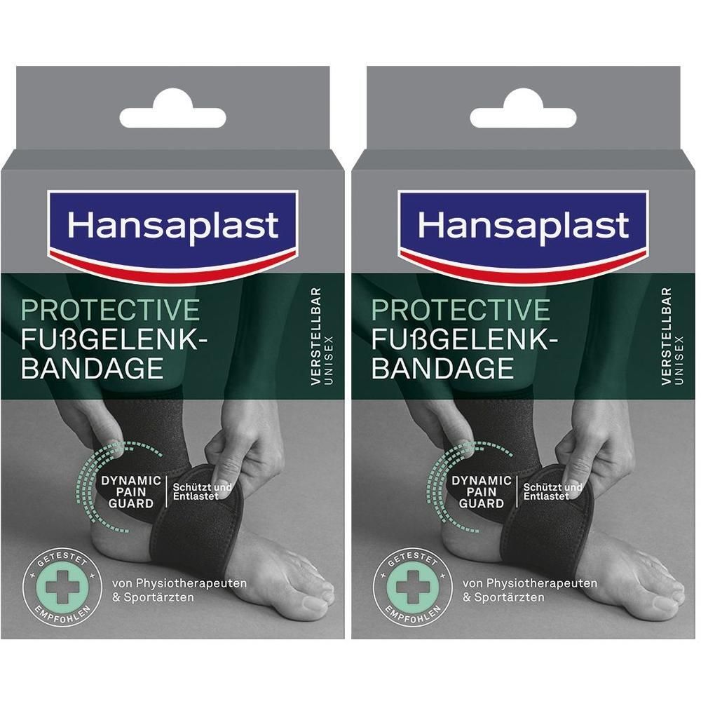 Hansaplast Fußgelenk-Bandage verstellbar 2x 2x1 St Bandage(s)