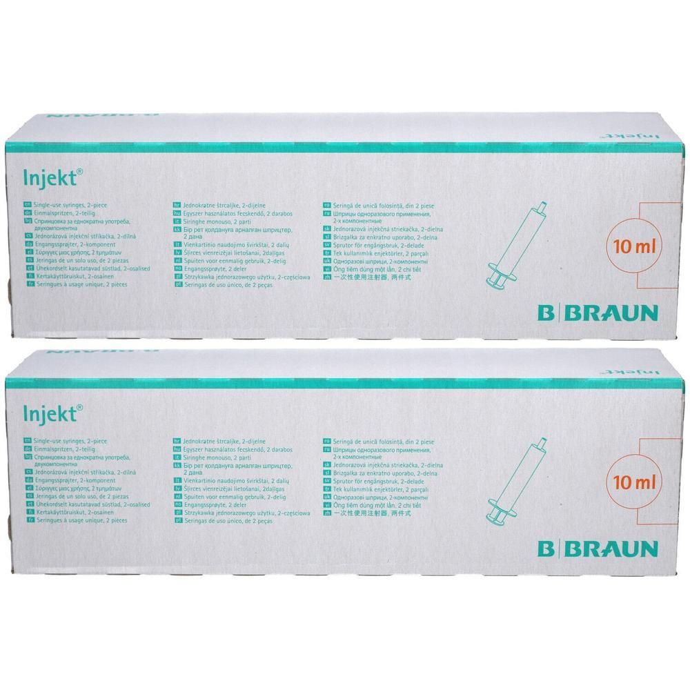 Injekt Solo Spritze 10 ml Luer 2x 2x100x10 Spritzen