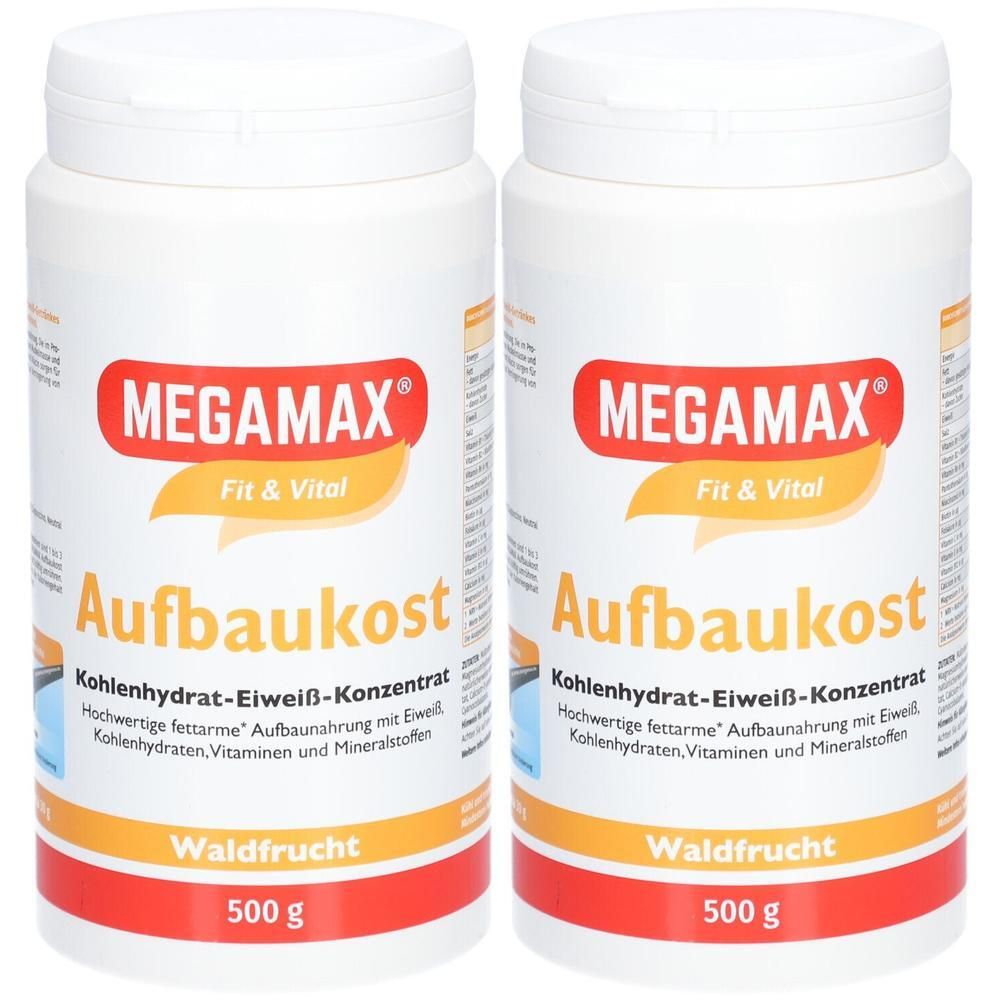 Megamax Aufbaukost Waldfrucht Pulver 2x 2x500 g
