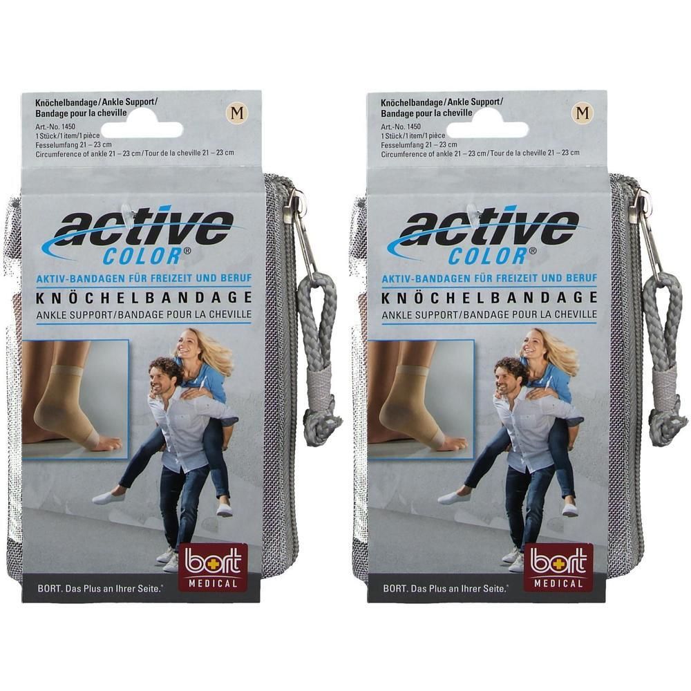 Bort ActiveColor Knöchelbandage M haut 2x 2x1 St Bandage(s)