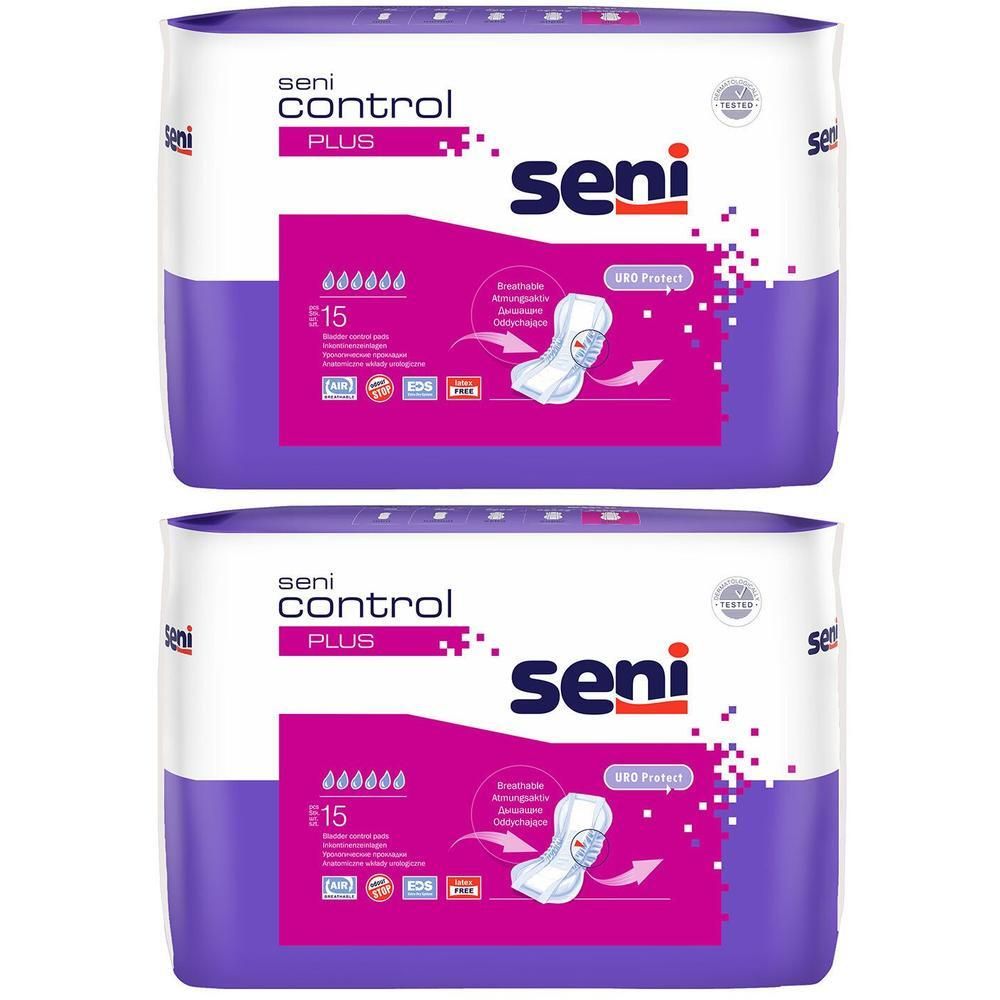 Seni Control Inkontinenzeinlage plus 2x 2x15 St