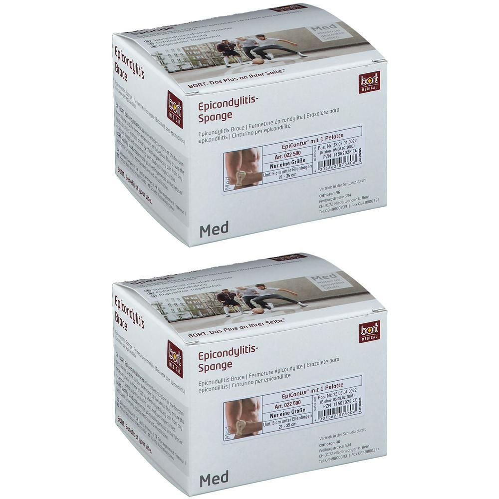 Bort EpiContur m.1 Pelotte nur 1 Gr.21-35cm haut 2x 2x1 St Bandage(s)