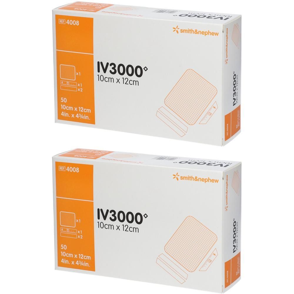 Opsite IV 3000 10x12 cm transp.Kanülenfixier. 2x 2x50 St Verband