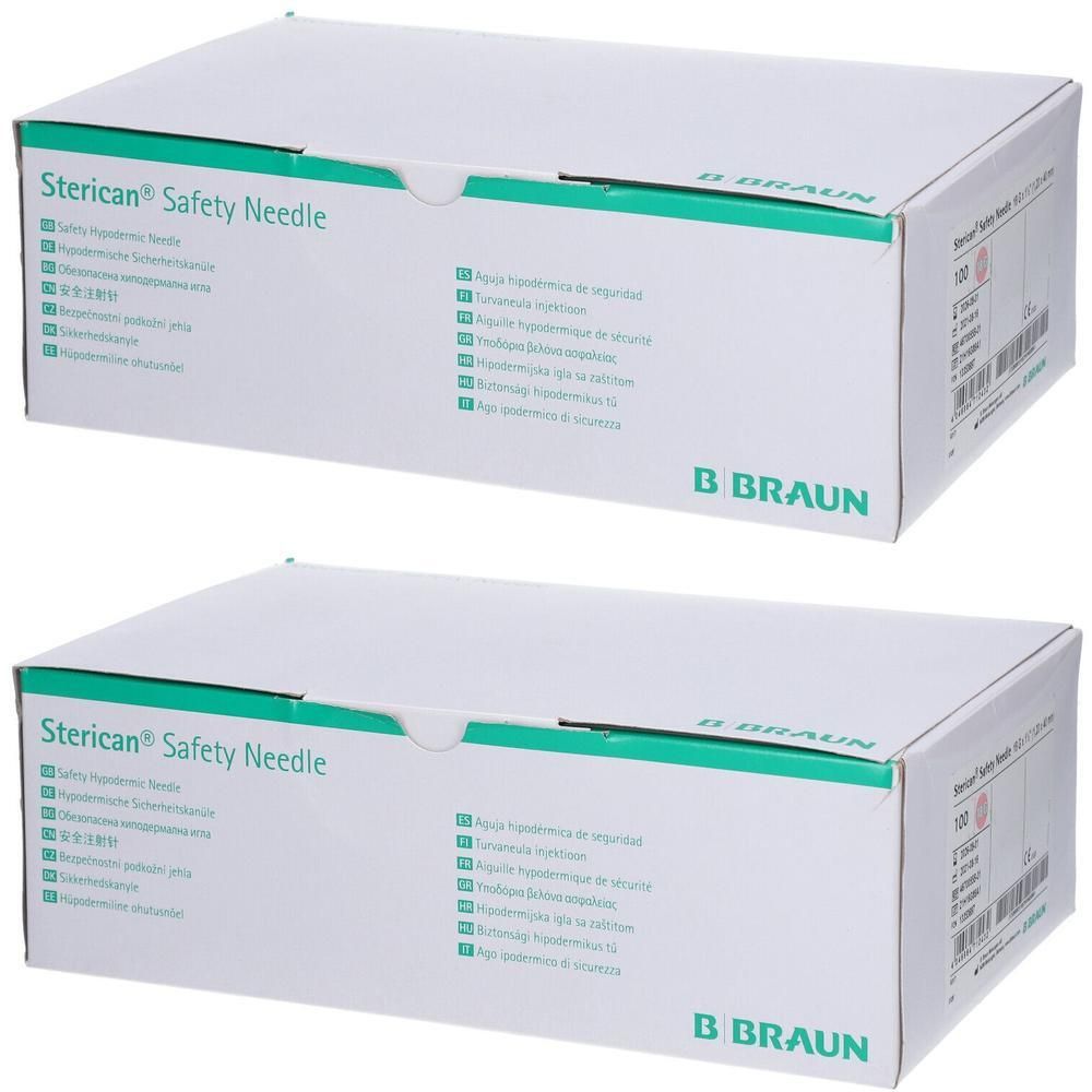 Sterican Safety Kanülen 18 Gx1 1/2 1,2x40 mm EU 2x 2x100 St Kanüle