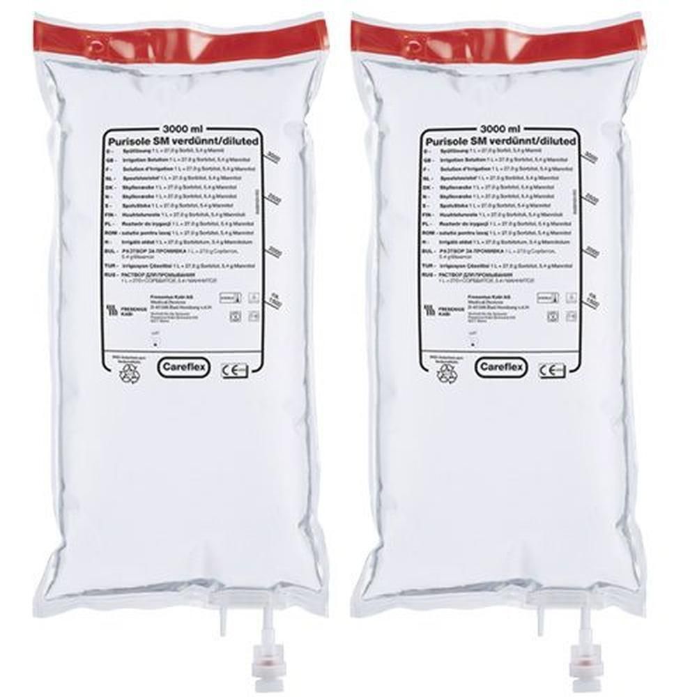 Purisole SM verdünnt Careflex Duo Beutel 2x 2x1x3000 ml