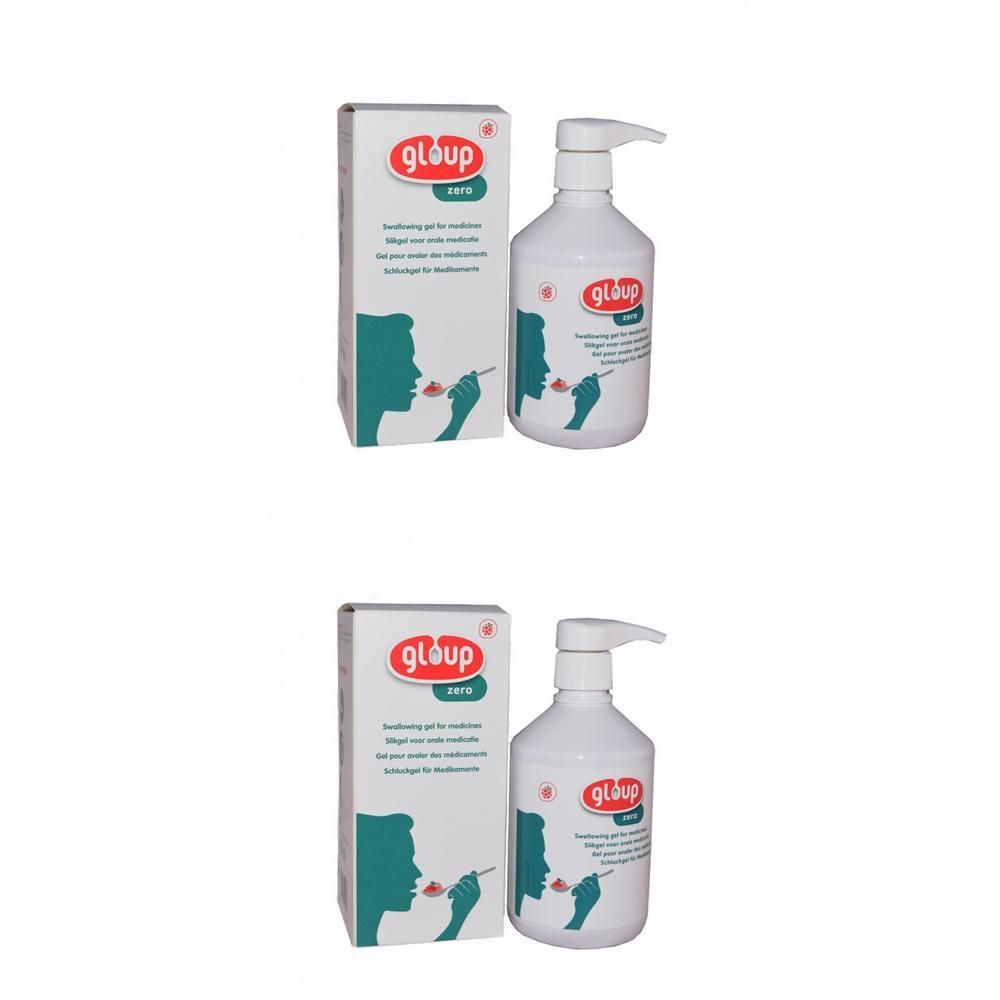 Gloup Zero Medikamenteneinnahme Gel Himbeere 2x 2x500 ml