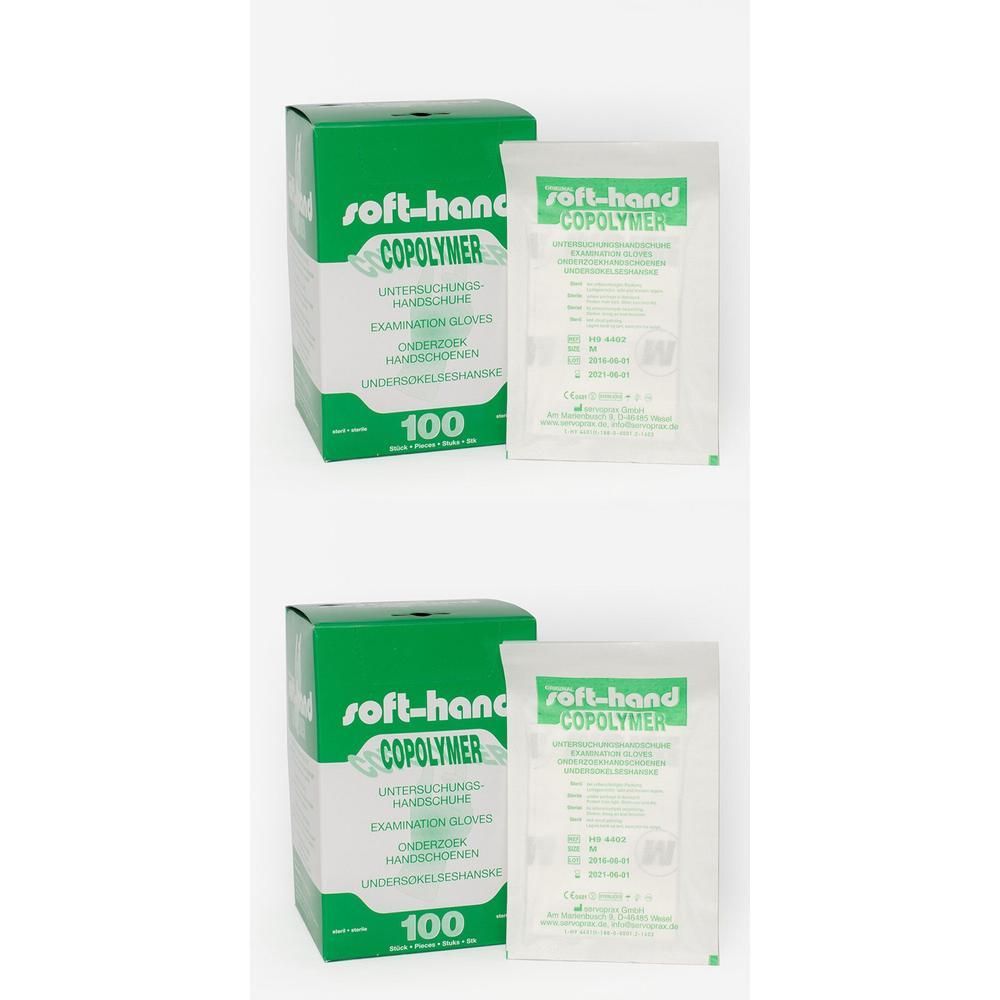 Handschuhe Einmal Copolymer steril Gr.M 2x 2x100 St