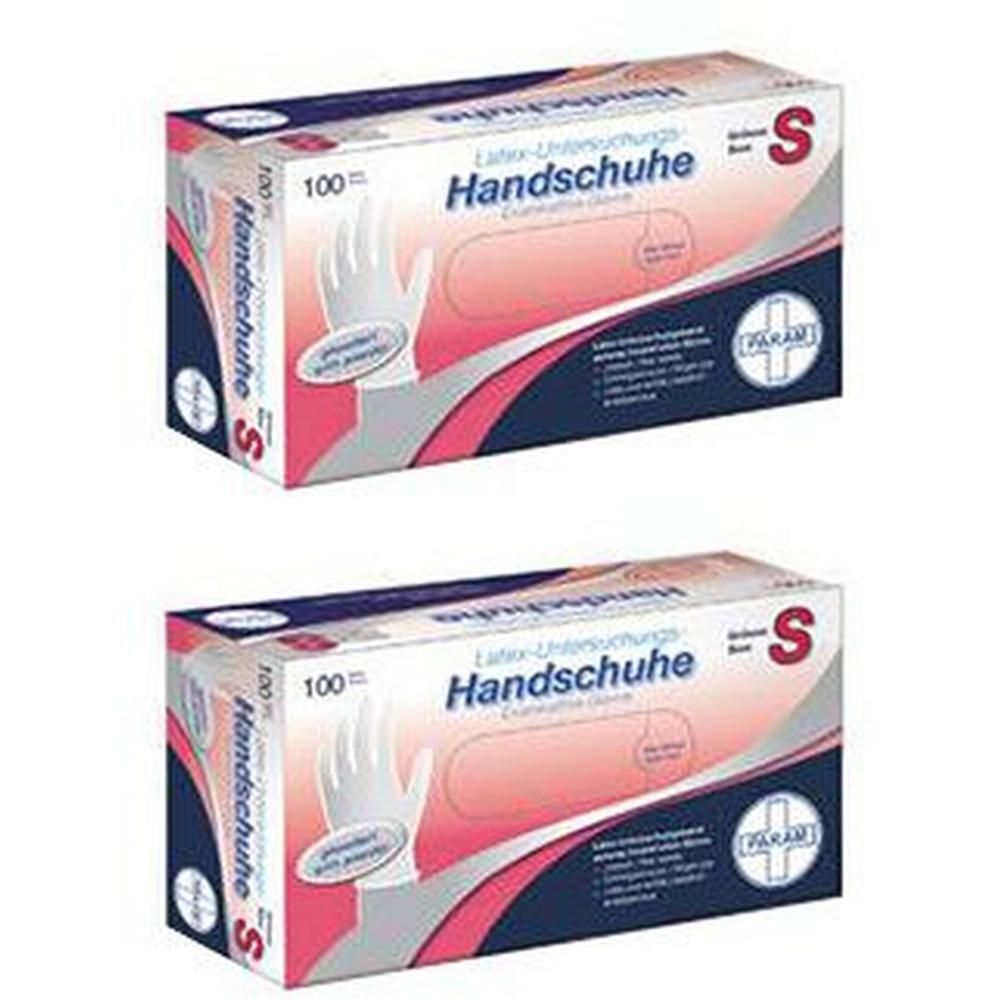 Handschuhe Einmal Latex gepudert S 2x 2x100 St