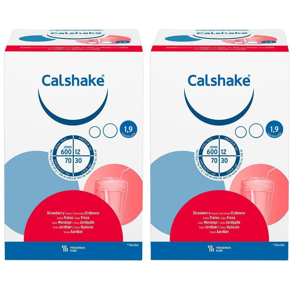 Calshake Erdbeere Beutel Pulver 2x 2x7x87 g