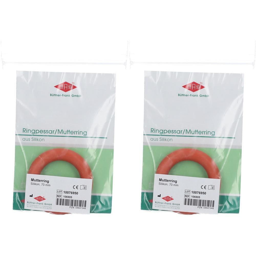 Mutterring Silikon 70 mm 106905 2x 2x1 St Vaginalring